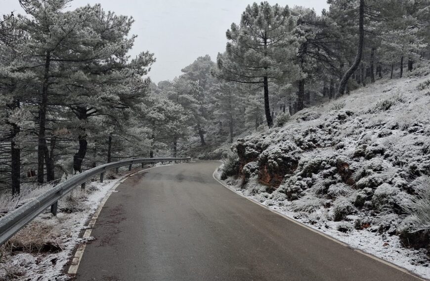 Fran Valera confirma la buena transitabilidad en la red de carreteras provinciales mantenida por un dispositivo especial del Plan de Vialidad Invernal de la Diputación