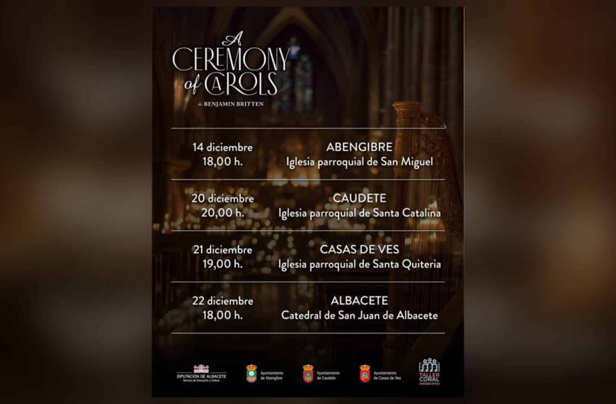 Gira Provincial de ‘A Ceremony of Carols’ por la Diputación de Albacete para Fomentar el Canto Coral Juvenil