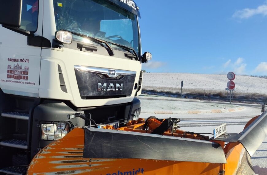 La Diputación de Albacete intensifica el Plan de Vialidad Invernal en respuesta al reciente temporal de nieve