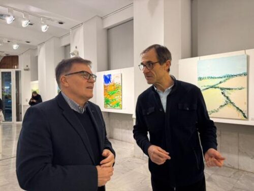 La Junta inaugura en el Archivo Histórico Provincial la exposición ‘Espiral’, del pintor albaceteño Eduardo Honrubia