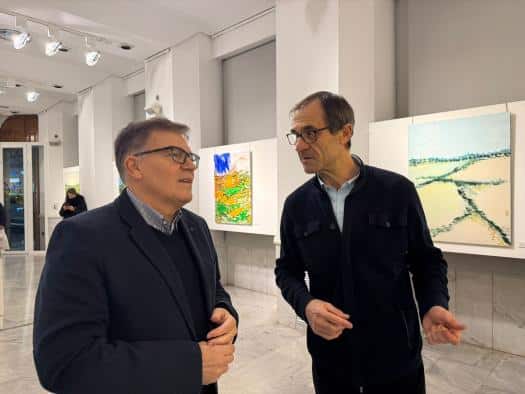 La Junta inaugura en el Archivo Histórico Provincial la exposición ‘Espiral’, del pintor albaceteño Eduardo Honrubia