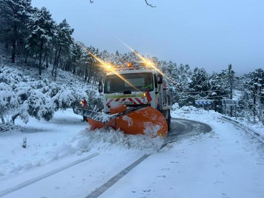 La junta emplea 185 toneladas de sal para paliar los efectos de la borrasca Ingrid