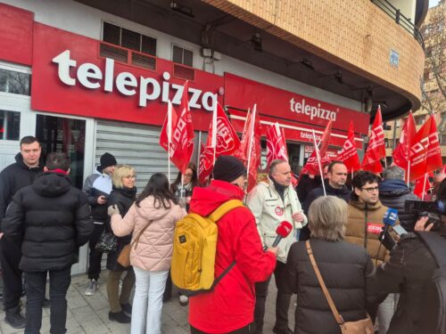 Sindicatos denuncian a Loguida por supuestas tácticas desleales contra huelga en Telepizza