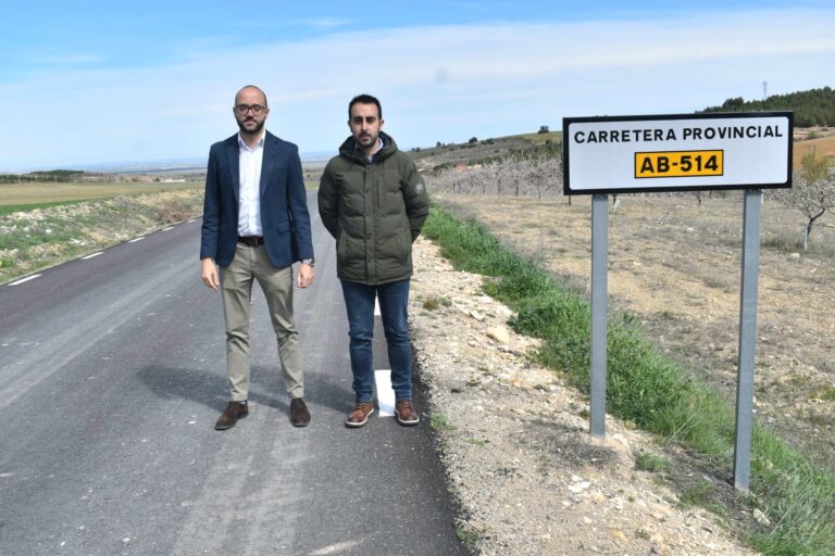 Valera destaca la potenciación del desarrollo socioeconómico en la conexión de Pozuelo a El Madroño con la rehabilitación de la AB-514, tras inversión de más de 426.800 € por la Diputación