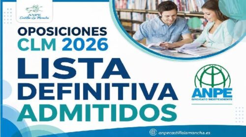 Maestros 2026: publicadas las listas definitivas del concurso-oposición en CLM