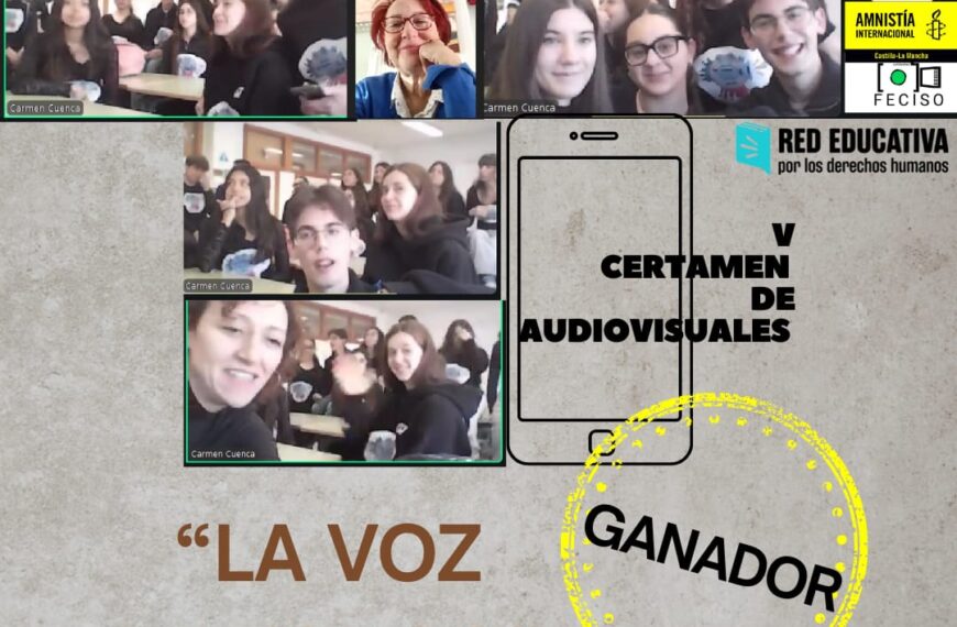 IES Pintor Rafael Requena, en Caudete, ganador del V Certamen de audiovisuales por los Derechos Humanos organizado por Amnistía Internacional CLM
