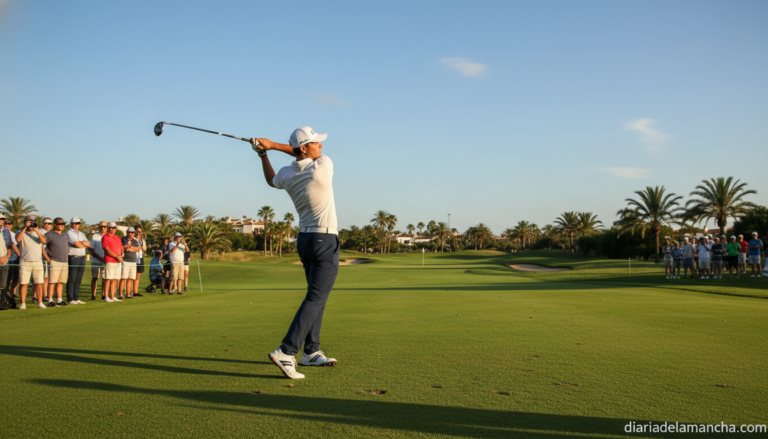Curro Martínez compite en el Campeonato de España de golf en Sevilla