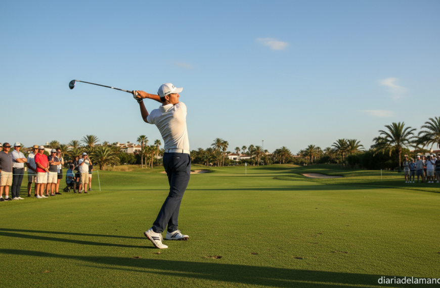 Curro Martínez compite en el Campeonato de España de golf en Sevilla