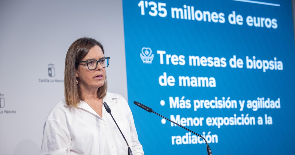 Castilla-La Mancha destina 1,35 millones a nuevas mesas de biopsia de mama en Ciudad Real, Guadalajara y Albacete